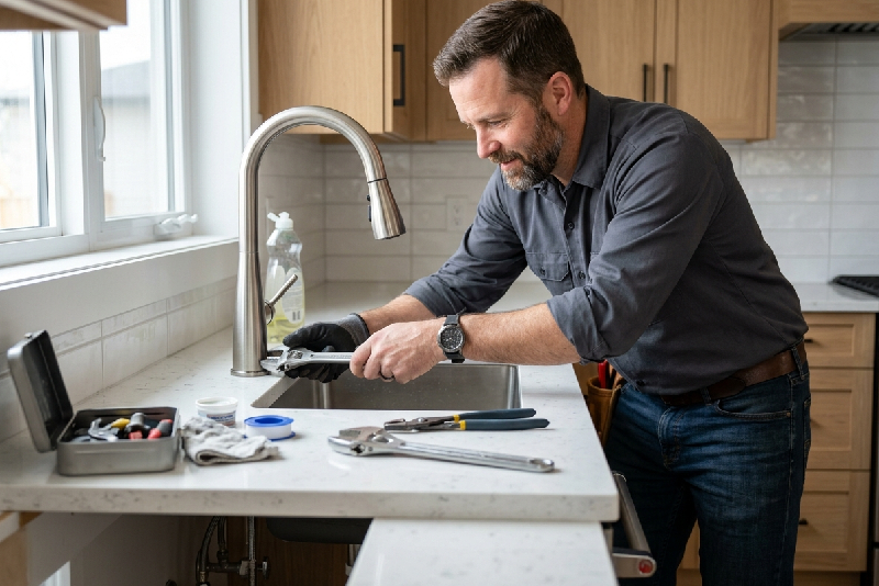 Kitchen Faucet & Plumbing Swap